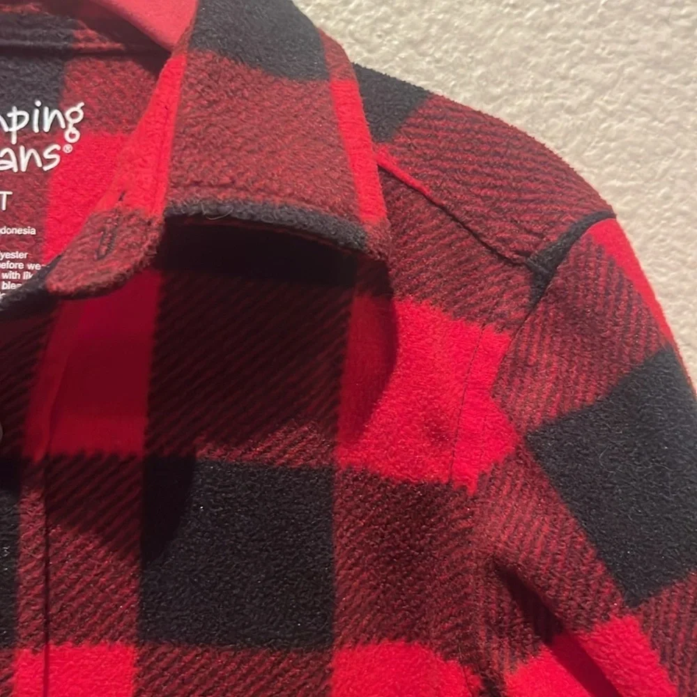 Jumping Beans Boy’s Girl’s Buffalo Plaid Buffalo Check Fleece Shirt Size 2T